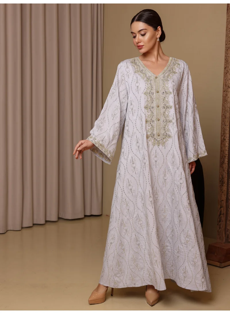 اكسا جلابية هديل إيكسيا أزرق